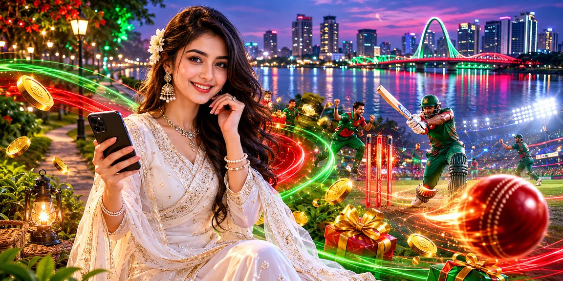 ঢাকায় লাল-সবুজ পতাকার পটভূমিতে ক্রিকেট বেটিং ও অনলাইন গেমিং উপভোগ